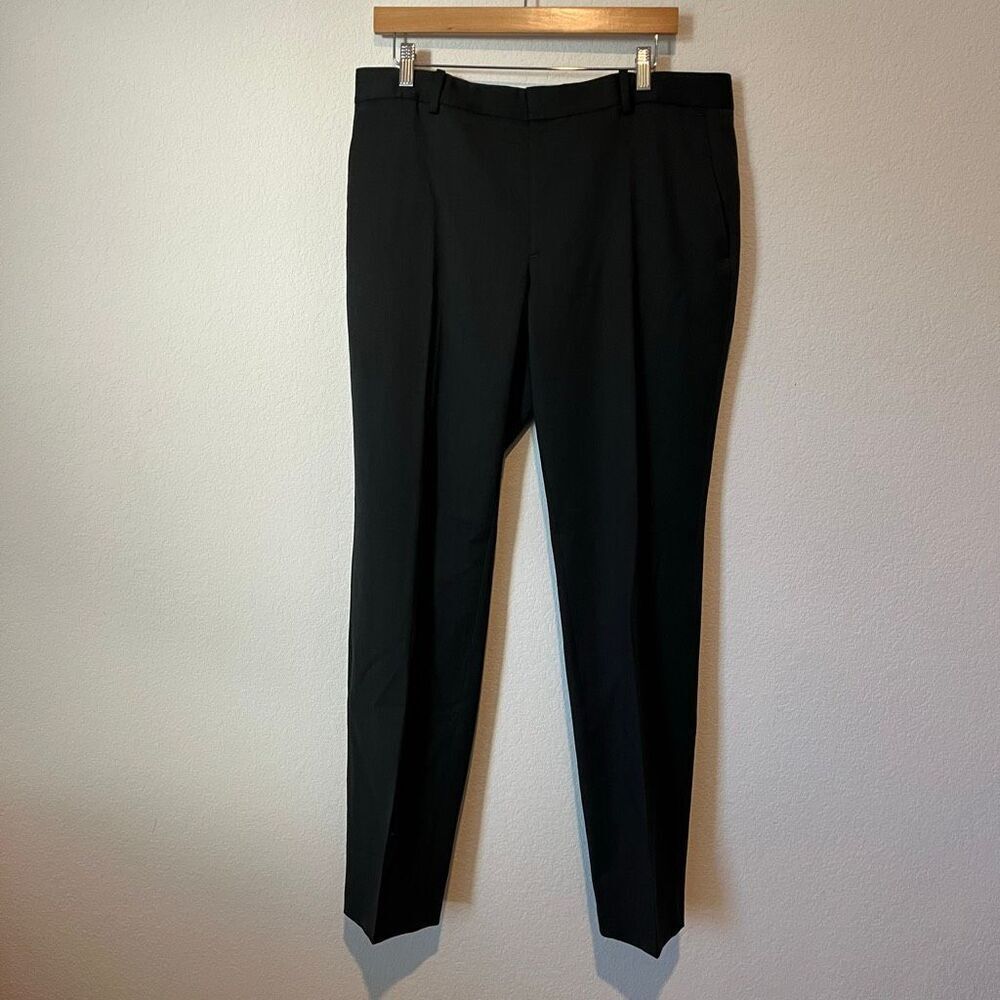 Everlane Black Wool Blend Pleated Front Dress Chino Pants Men's Size 35x32